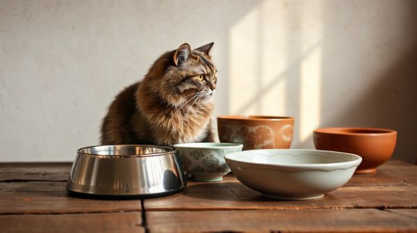 Top matériaux pour l'assiette idéale de votre chat